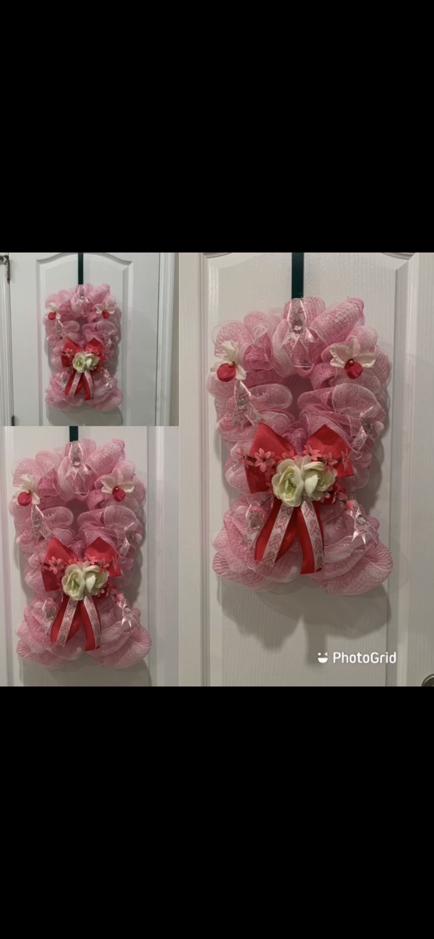 Breast Cancer Awareness Wreath - Custom Wreath’s - Nationwide Shipping Available!