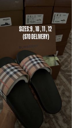 Burberry slides (Brand New)