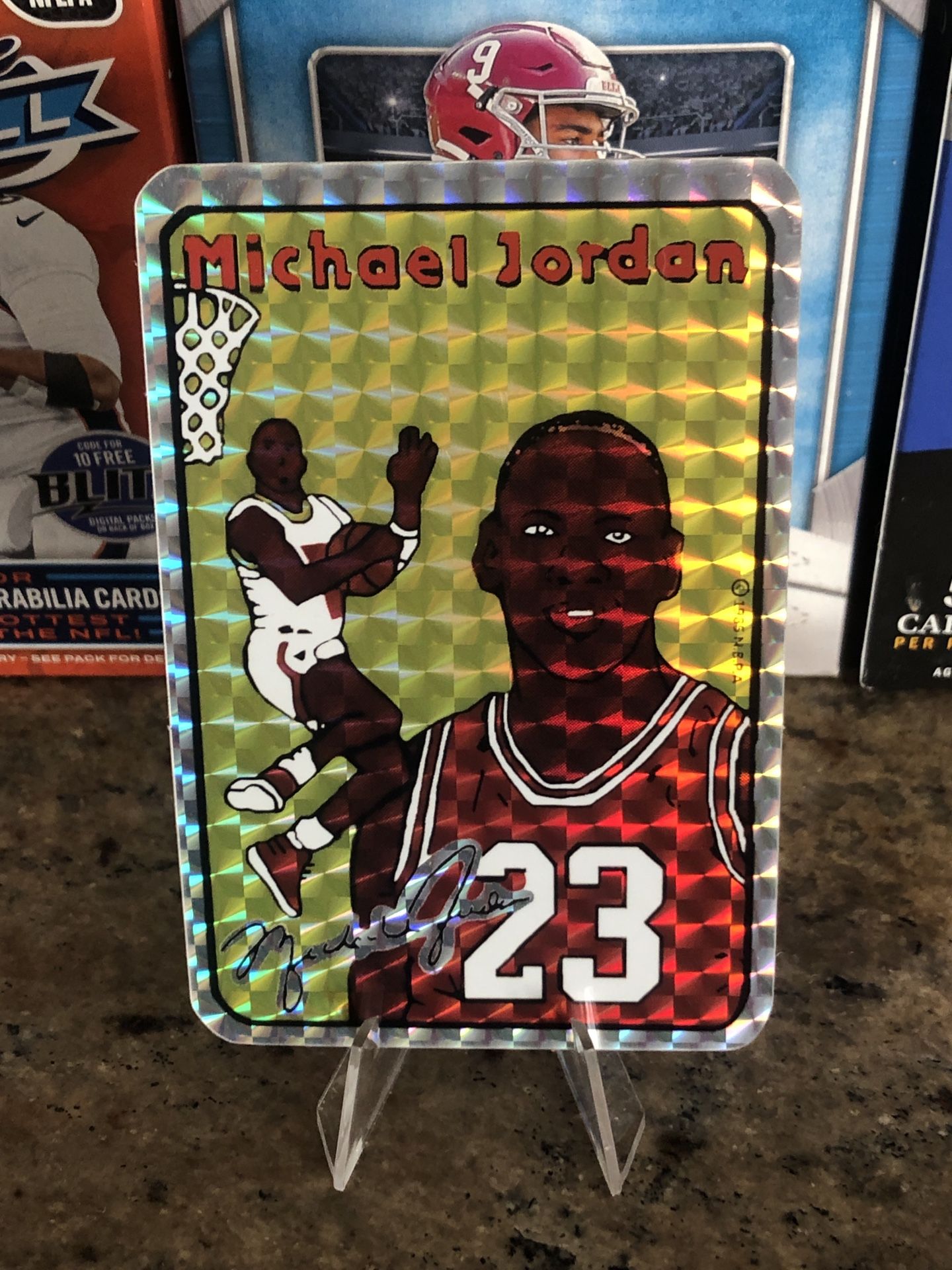 1985-86 Michael Jordan Prism Jewel Vending Machine Sticker