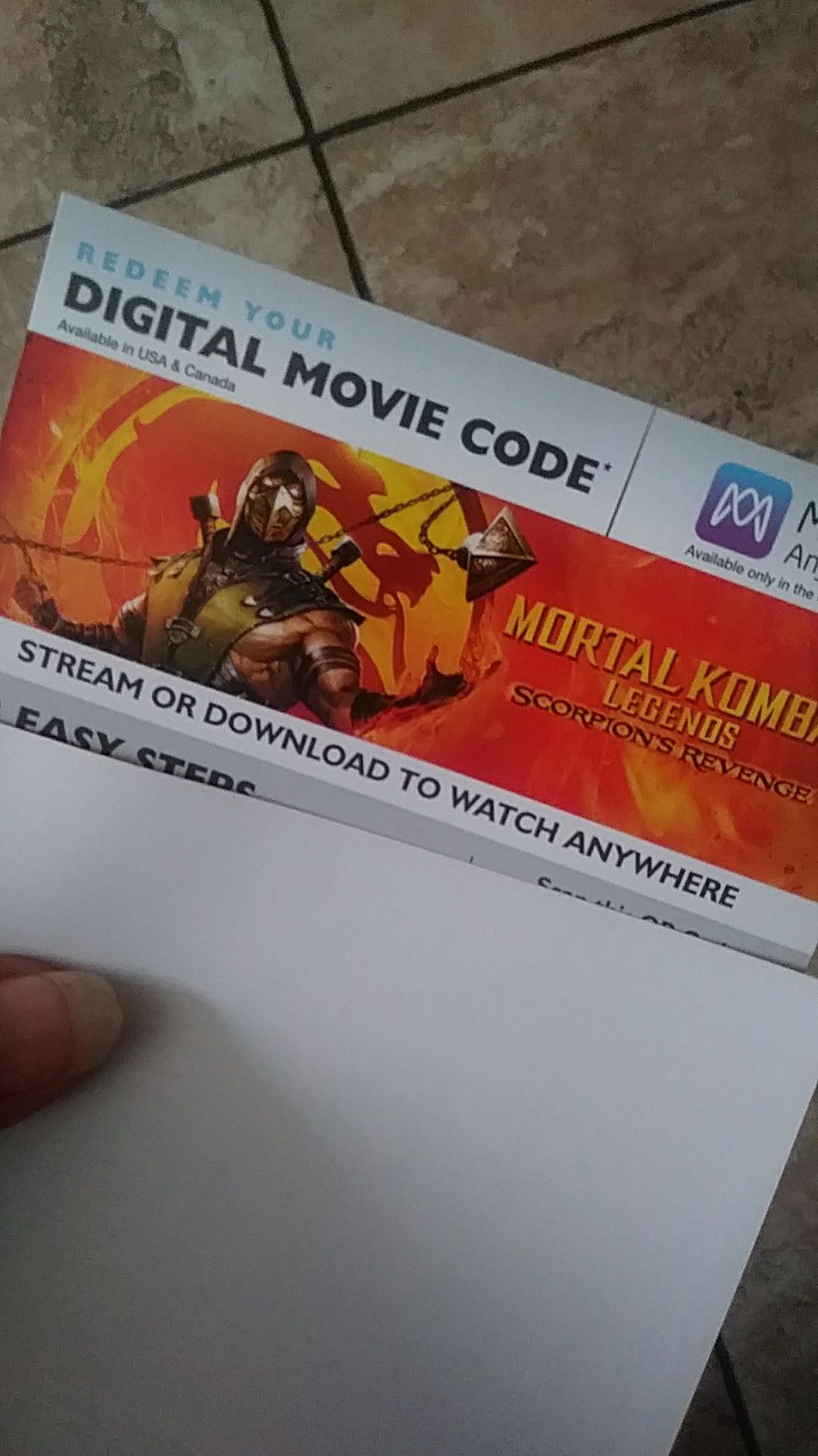 Mortal Kombat digital movie