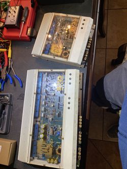 OLDSCHOOL BOSS AMPLIFIERS….   RARE HARD TO FIND 4 AND 2 CHANNELS AMPLIFIERS 
