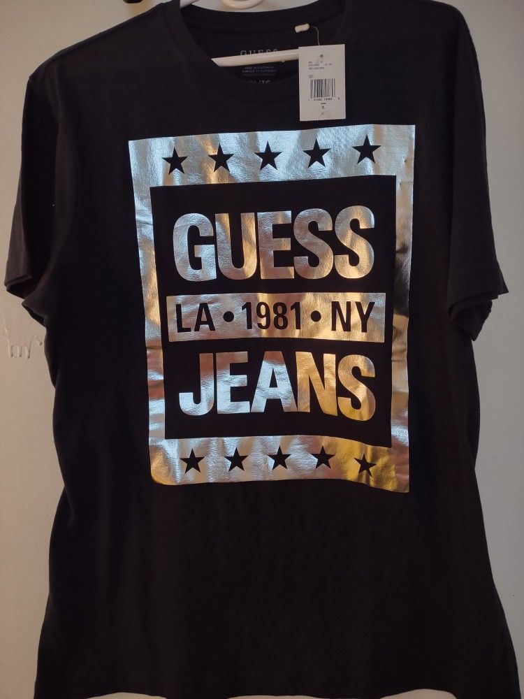 GUESS SHINY GRAPHIC T-SHIRT