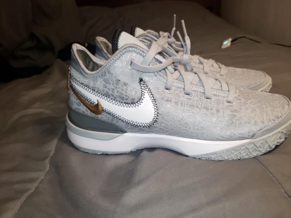 Nike Zoom LeBron NXXT Gen Wolf Grey Metallic Gold
