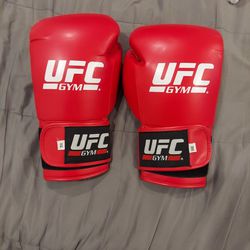 UFC Gym Gloves 14oz Red Thumbnail