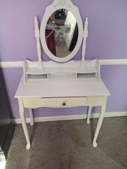 White vanity