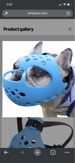 JYHY  Soft Silicone Dog muzzle Small10-13 in