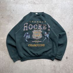 Vintage 90’s Made In USA American Eagle Legends of Hockey Sweatshirt