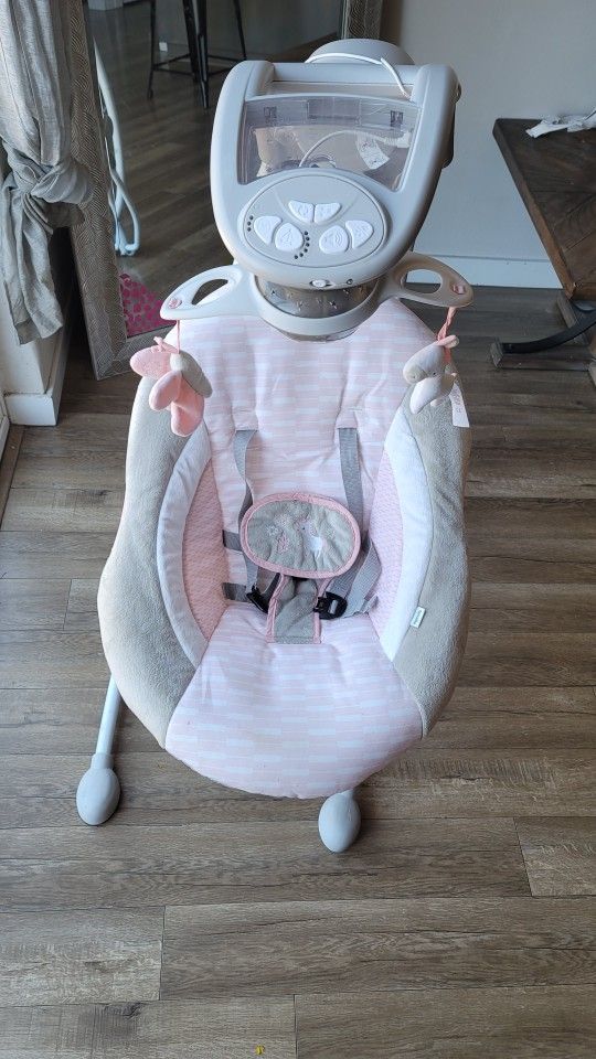 Baby Girl Swing Like New Pink 