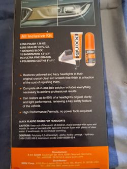 Quixote System Headlight Restoration kit