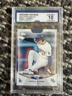Shohei Ohtani graded 10 slab $30 2024 Topps 50-50