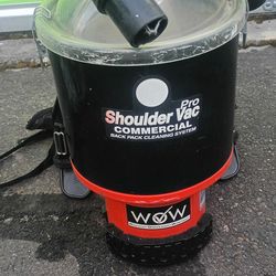 HOOVER COMMERCIAL
Commercial Pro Shoulder Vac 1.6 gal Bagged Corded HEPA Filter for Carpet and Hard Floor, Black, Backpack Canister Vacuum