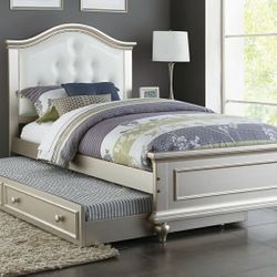 Brand New Twin Size Bed Frame w Twin Trundle Bed