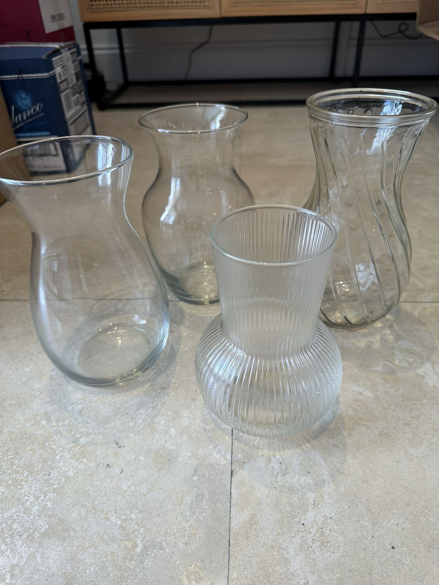 Set Of Glass Vases