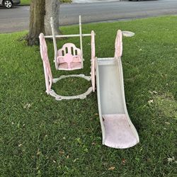 toddler swing + slide set 