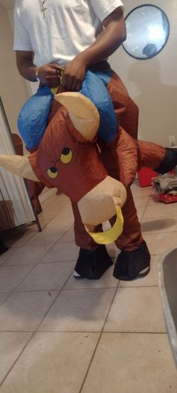 Inflatable Bull Ride-On Halloween Costume