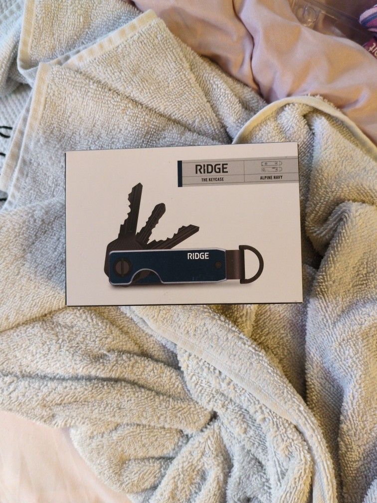 Ridge The Keycase Alpine Navy Key Holder New