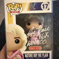 Ric Flair Signed Funko Pop