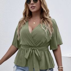 Blouse Sage Green 1XL