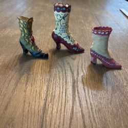 Miniature boots. 
