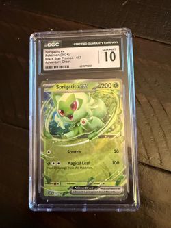 Sprigatito ex 087 Scarlet & Violet Promo Holo CGC 10 Pokémon TCG Card