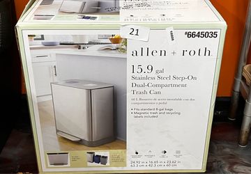 Stainless Steel Dual Trash Can