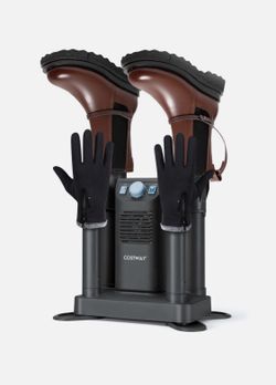 Costway Electric 4 Shoe Dryer Deodorizing Boot Warmer 180 Mins Timer