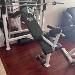 Open Box Marcy Weight Bench And Leg Attachment 