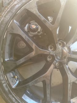 Dark Gray Alloy Wheel with Tire