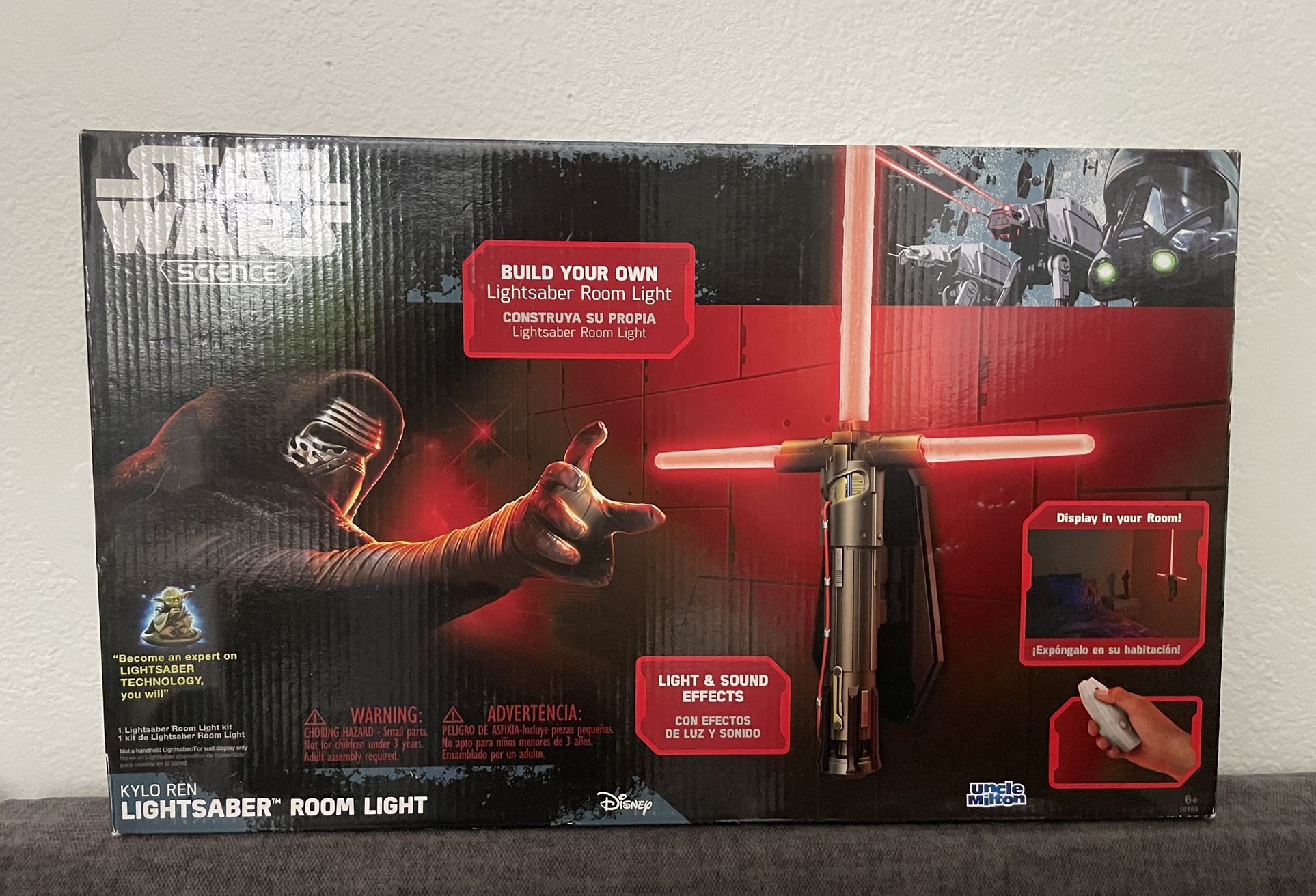 Star Wars Science Kylo Ren Lightsaber Room Light Kit Uncle Milton