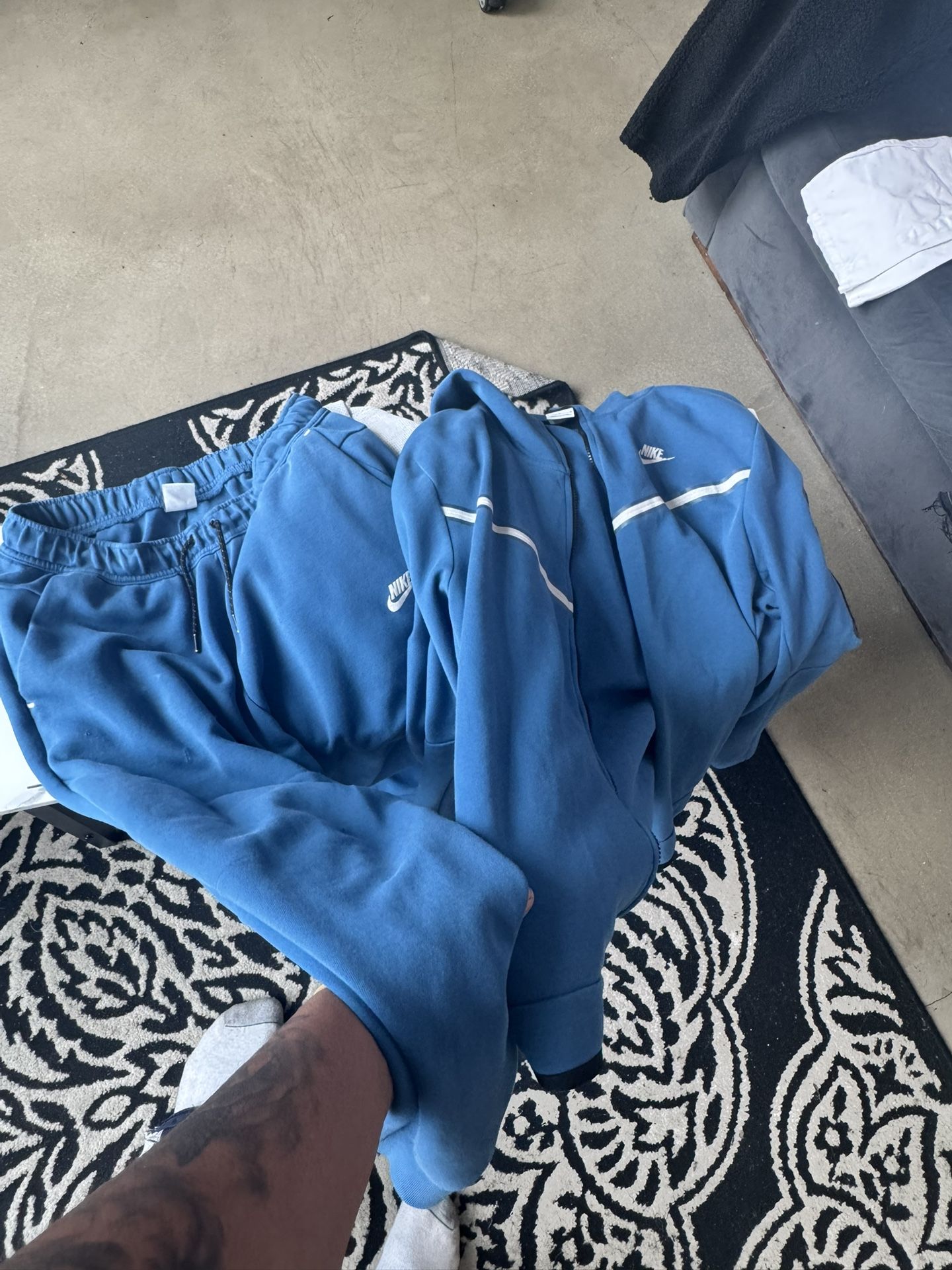 Blue Nike Tech Suit