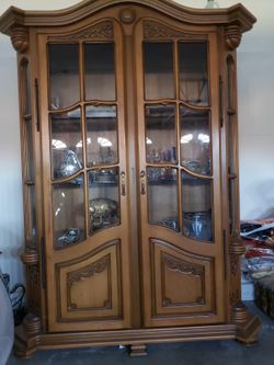 Wooden China cabinet handmade