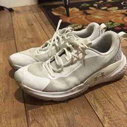 MEN’S UNDER ARMOUR CHARGE TRAIN WHITE SNEAKERS SHOES 9.5