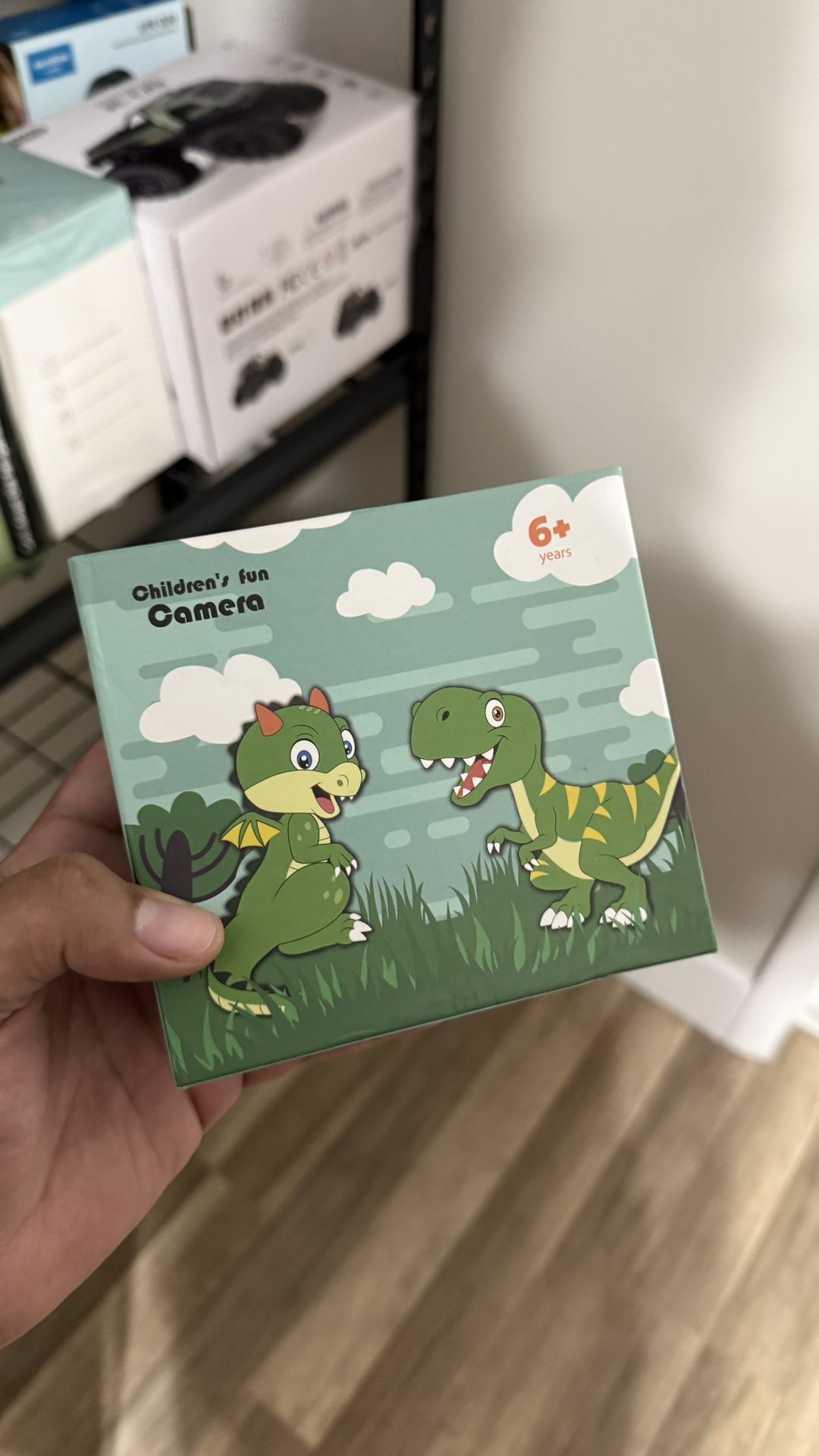 MOPO Kid Camera Dinosaur 3 8 Years for Boy Digital Camera Toy for Children Camera for Toddler Dual 2.0inch 32GB Card Green*1