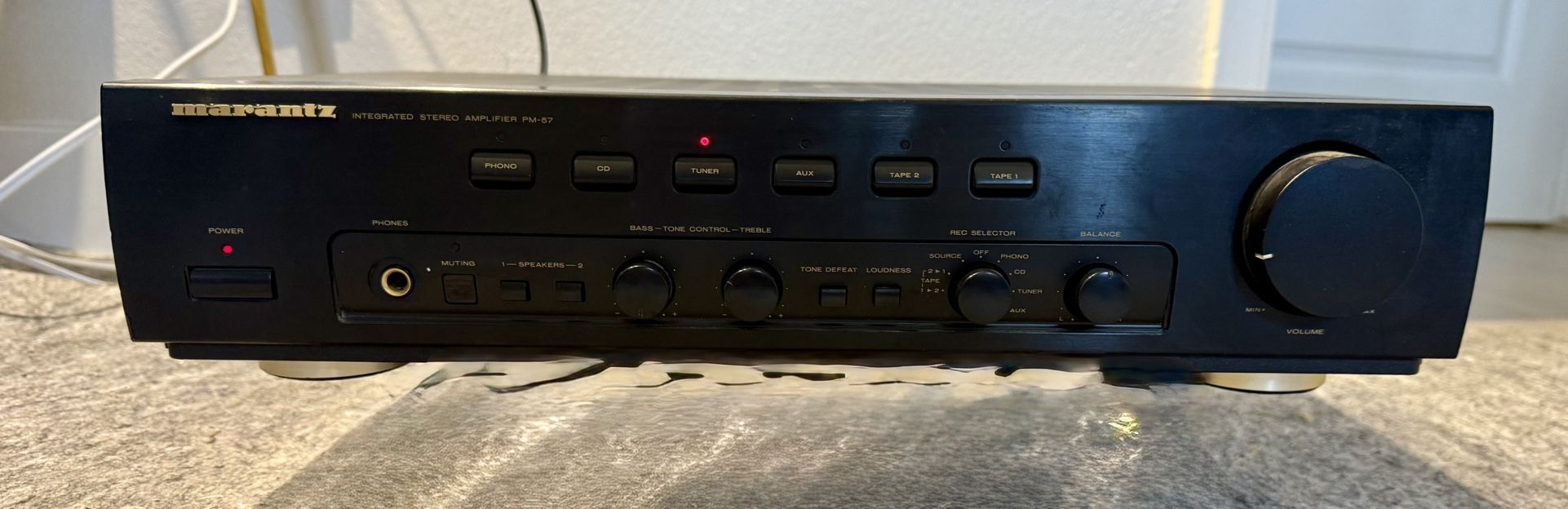Final Price Reduction- Marantz Integrated Stereo Amp - PM57 Model # 74PM57/01B - Operates Like New