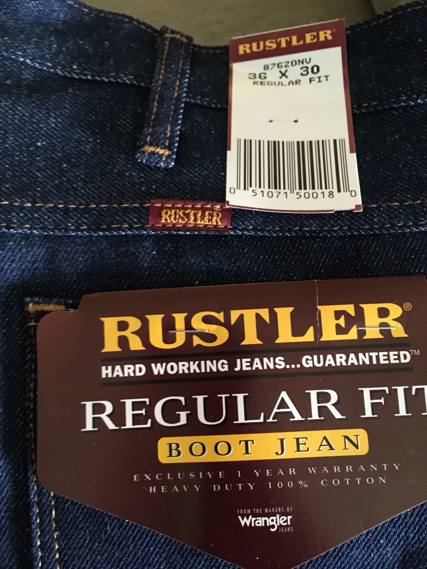 Wrangler Rustler jeans men's 36 x 30 boot cut for Sale in Auburn, WA -  OfferUp