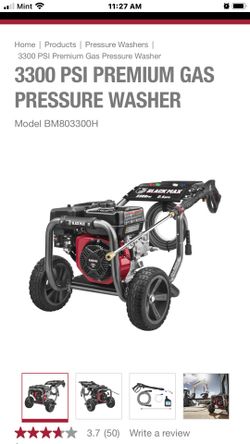 Black Max Pressure Washer