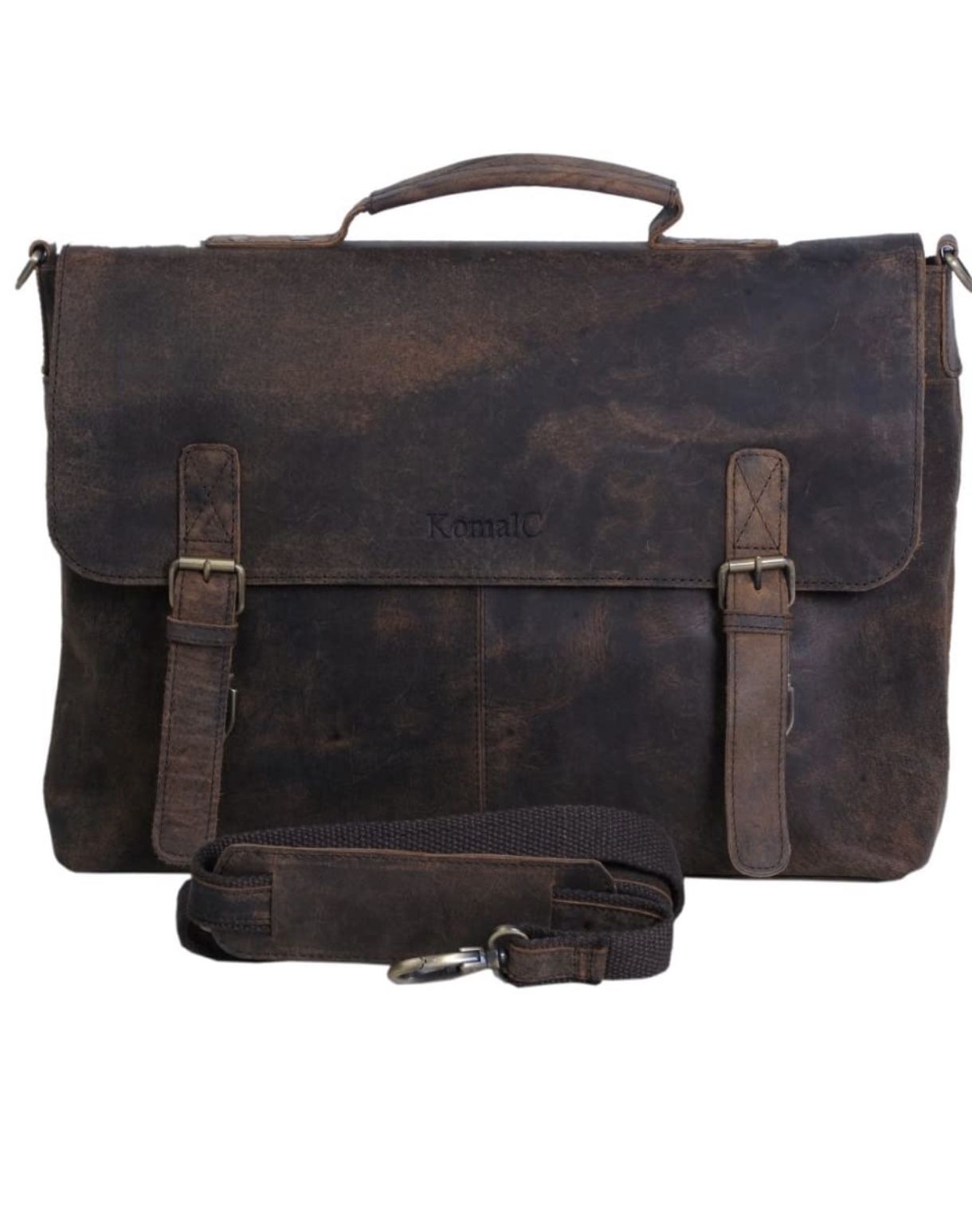 Genuine leather rustic travel/laptop/work bag (unisex)
