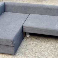 Grey IKEA Sectional With Storage 