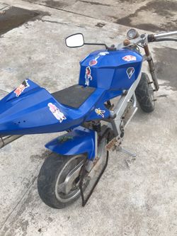 Pocket bike frame no engine good conditions 100$ obo
