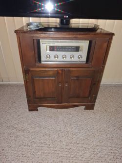 Antique Console radio and record player