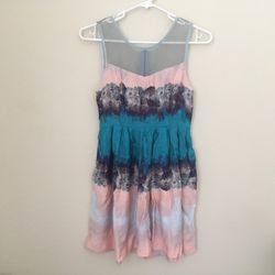 Floral ombré dress