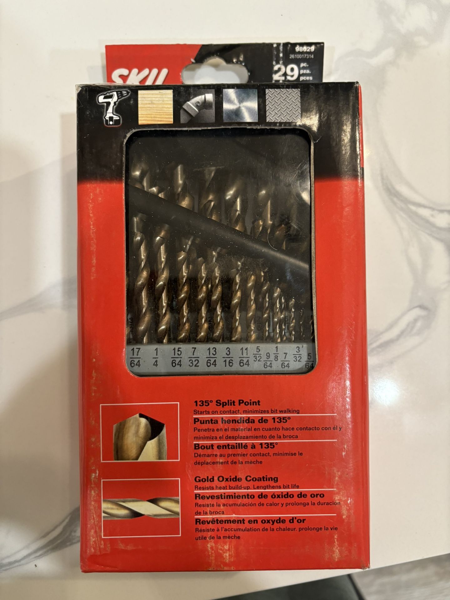 NEW SKIL 29 Pc. Gold Oxide Drill Bits Set
