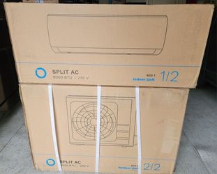 NEW In Box hOmeLabs 9,000 BTU Mini Split AC / Heater (230V)