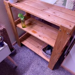 Wooden Standing Shelf 