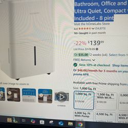 Dehumidifier 1000 Q Fit 