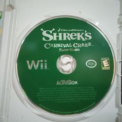 Used Wii Game- "Shrek's Carnival Games"