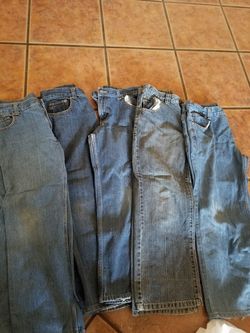 5 Boy Jeans Size 12 and 14 Husky.
