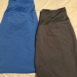 USED Maternity Petite XL Scrub Pants 