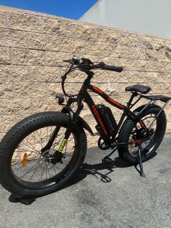 750/1000 Watt Electric Fat Tire MTB Mountain Bike, 24-28mph top speed, throttle, 26 x 4.0 Fat Tire