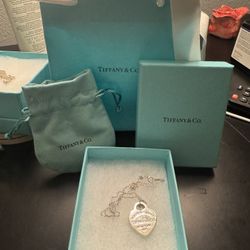 Tiffany Heart Necklace Silver 